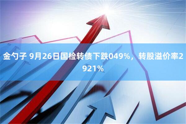 金勺子 9月26日国检转债下跌049%，转股溢价率2921%